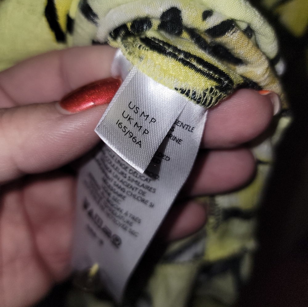 Misses Sz M P Anthropologie Maeve Tiered Dress Yellow Floral - Picture 6 of 10